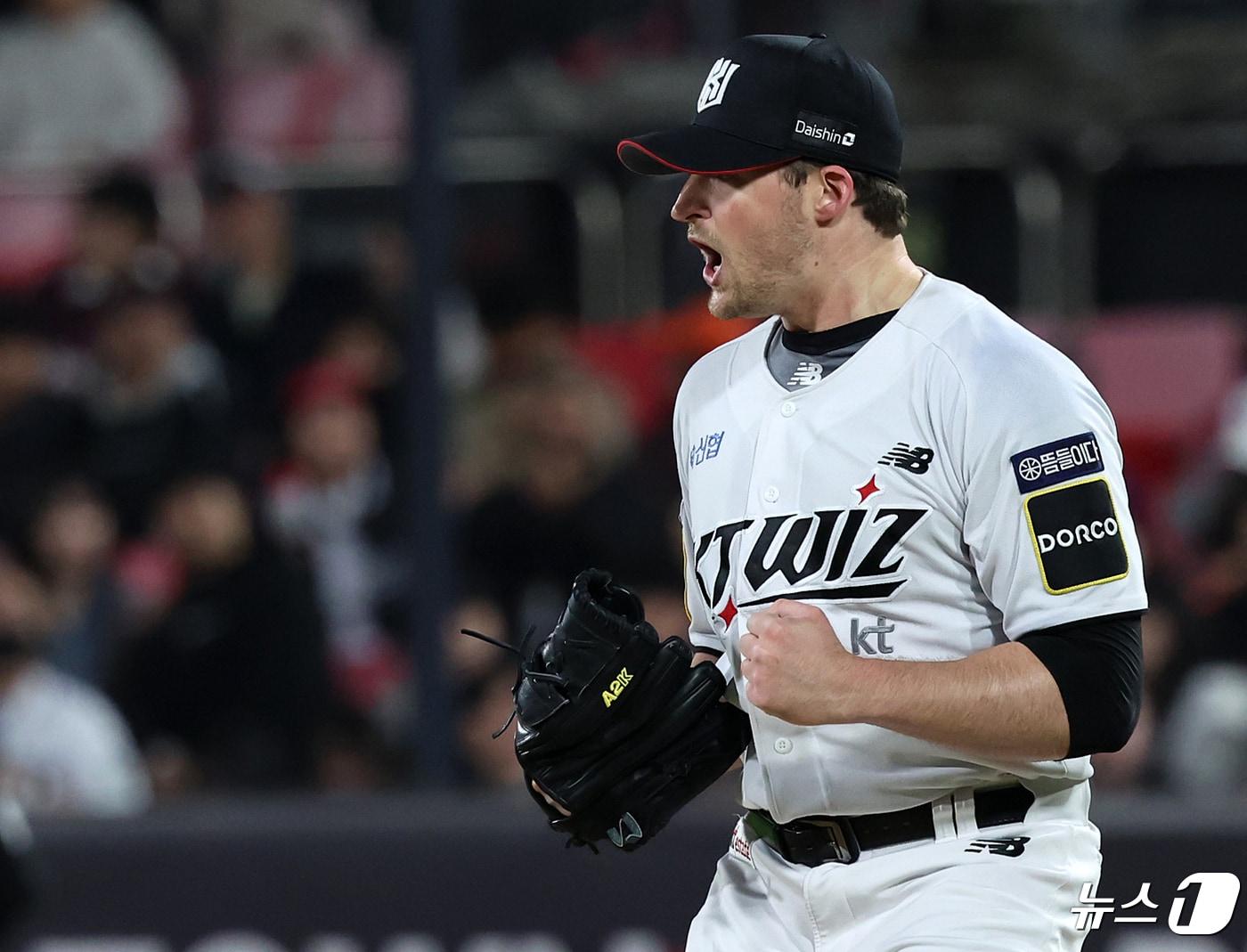 본문 이미지 - 휴식을 자청하고 전력에서 이탈한 KT 위즈 웨스 벤자민. /뉴스1 DB ⓒ News1 김진환 기자