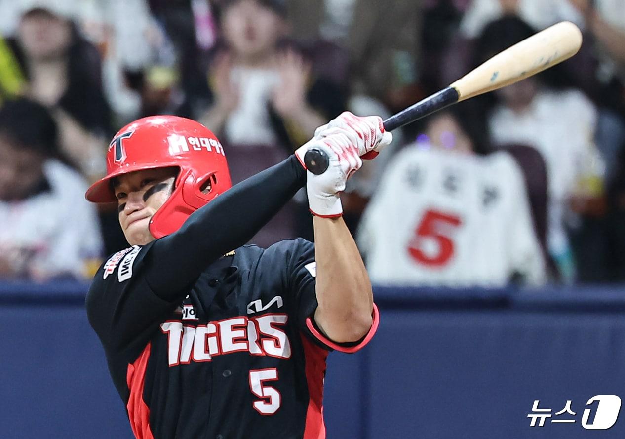 본문 이미지 - KIA 타이거즈 김도영이 올 시즌 두 번째 월간 MVP를 수상했다. / 뉴스1 DB ⓒ News1 김도우 기자