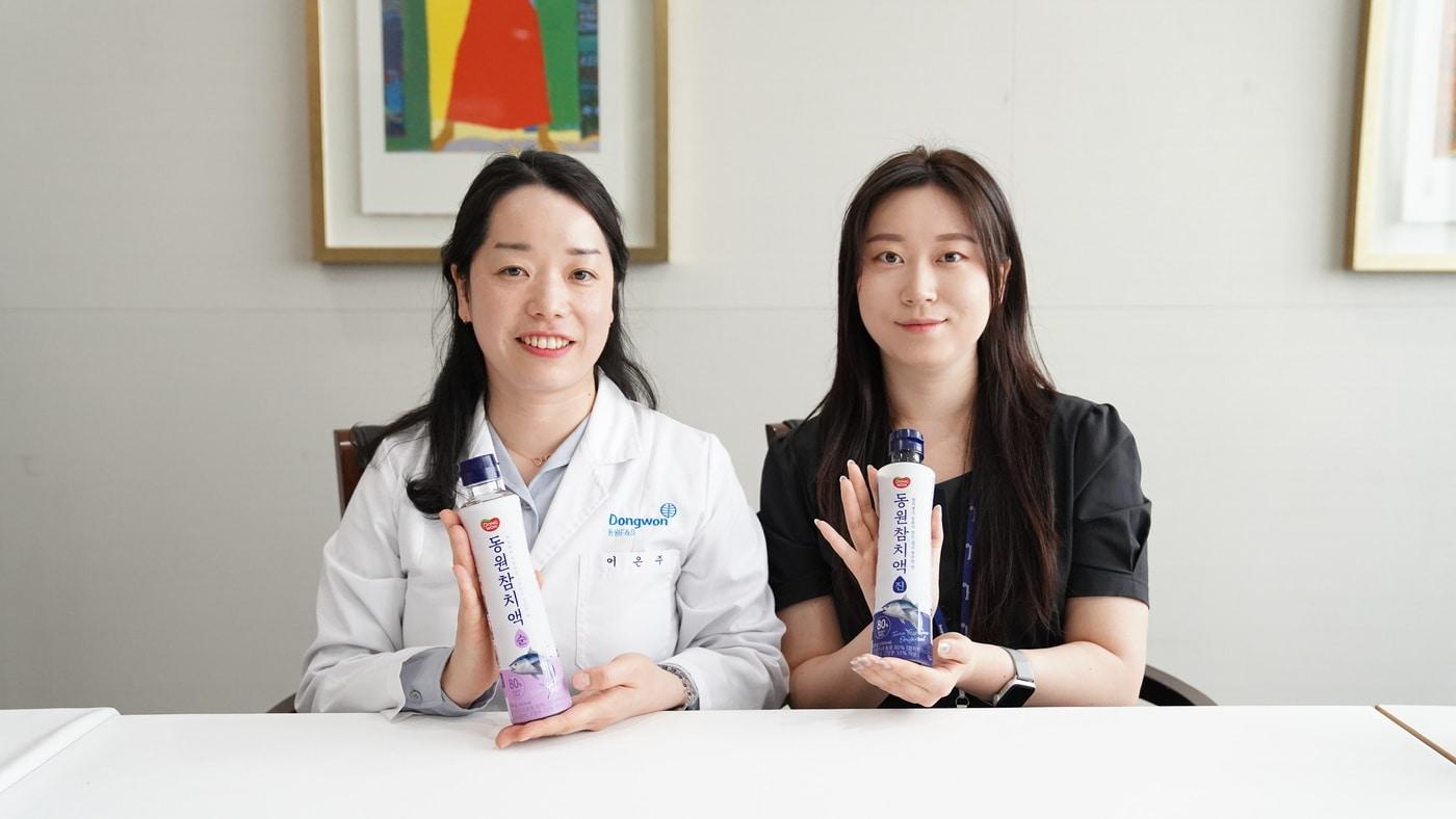 왼쪽부터 이은주 연구원·황혜진 주임.(동원F&B 제공)