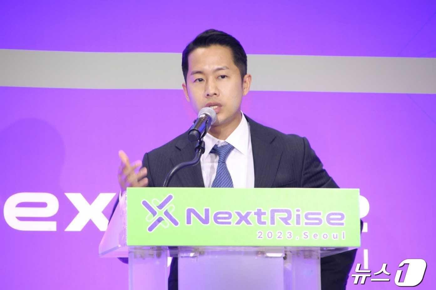 본문 이미지 - 이우재 티오더 부대표가 발언하고 있다.(티오더 제공) ⓒ News1 김민석 기자