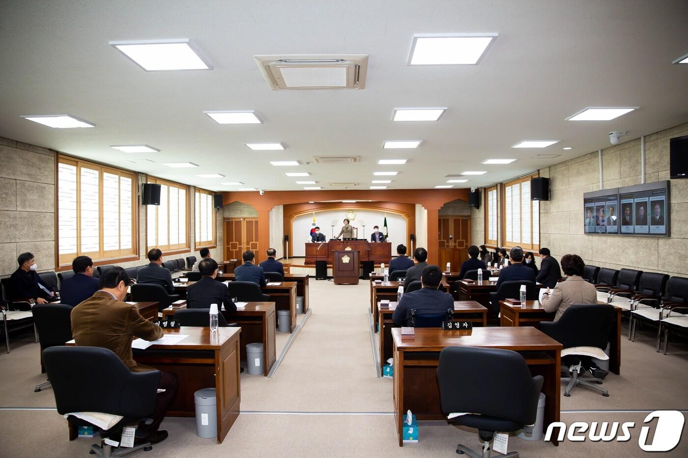 본문 이미지 - 전북특별자치도 김제시의회 본회의장./뉴스1 DB