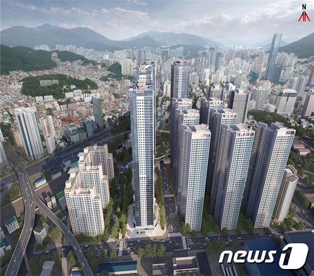 본문 이미지 - 부산 동구 좌천·범일 통합2지구 재개발사업 조감도.(동구청 제공)