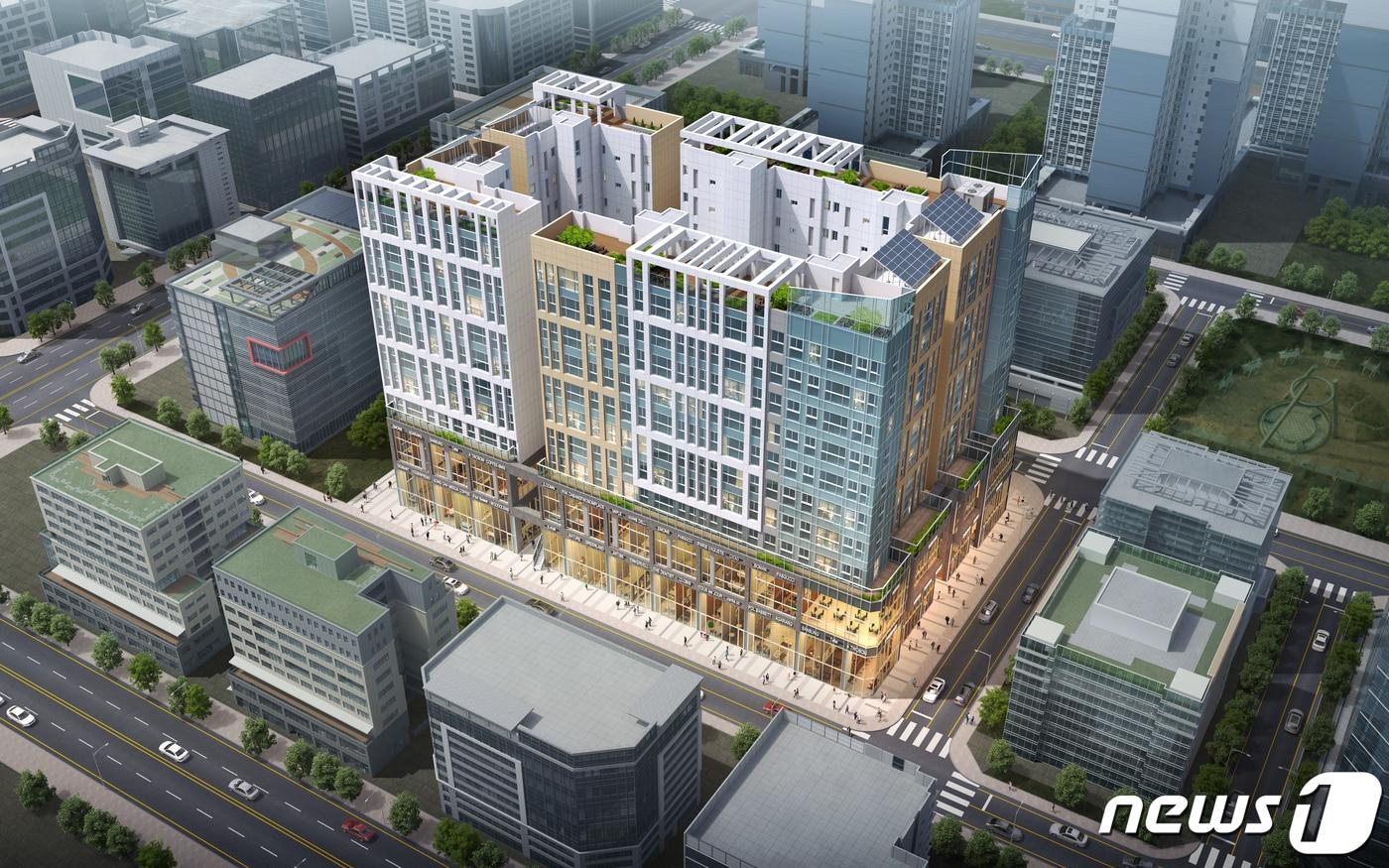 본문 이미지 - 조감도.(월드메르디앙 송도 제공)