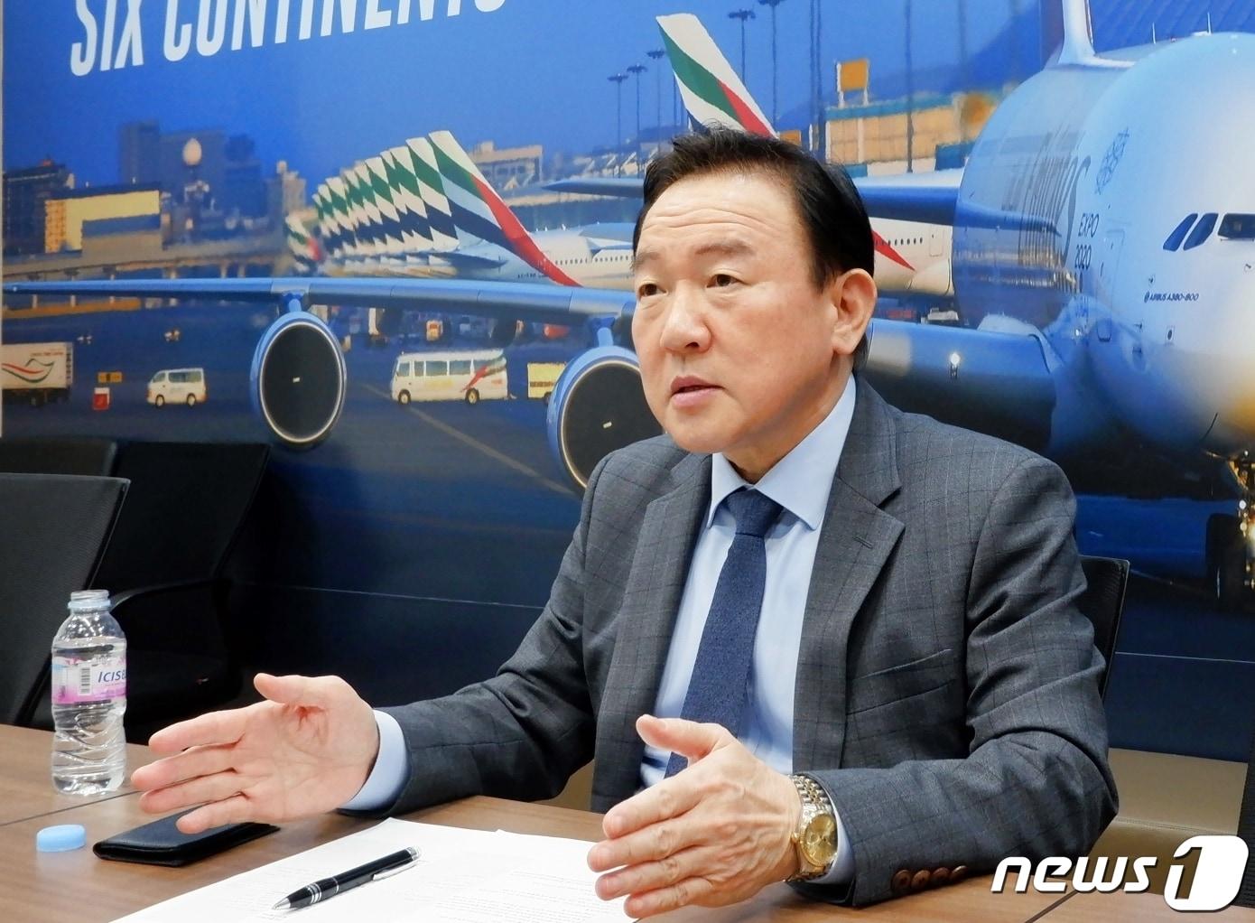 본문 이미지 - 장준모 에미레이트항공 한국 지사장ⓒ News1 윤슬빈 기자