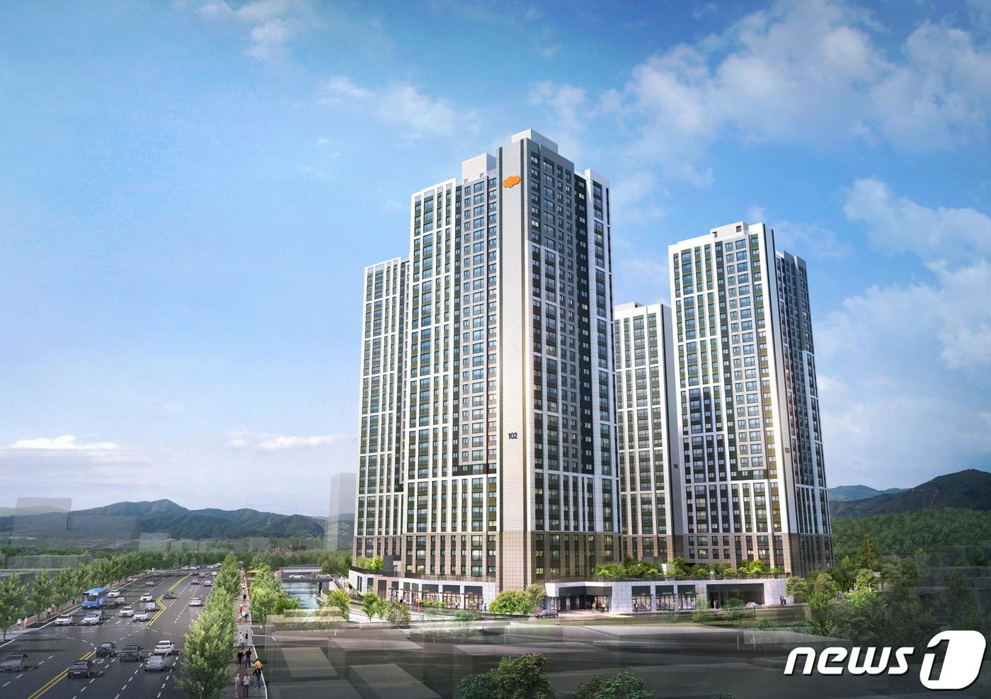 e편한세상 금정 메종카운티 조감도(DL이앤씨 제공)