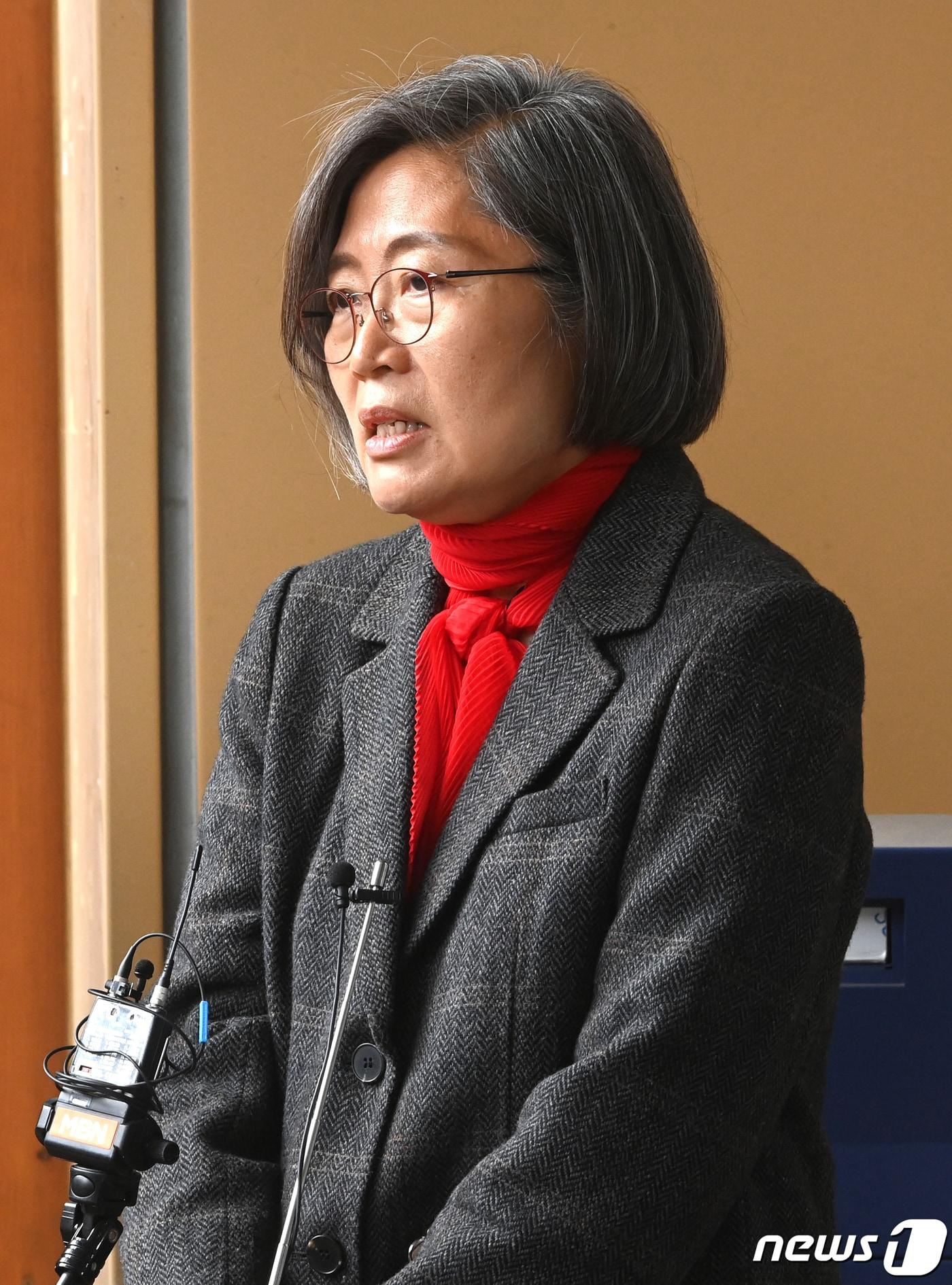 본문 이미지 - 이수정 국민의힘 수원정 당협위원장. 2024.4.5 ⓒ 뉴스1 경기사진공동취재단