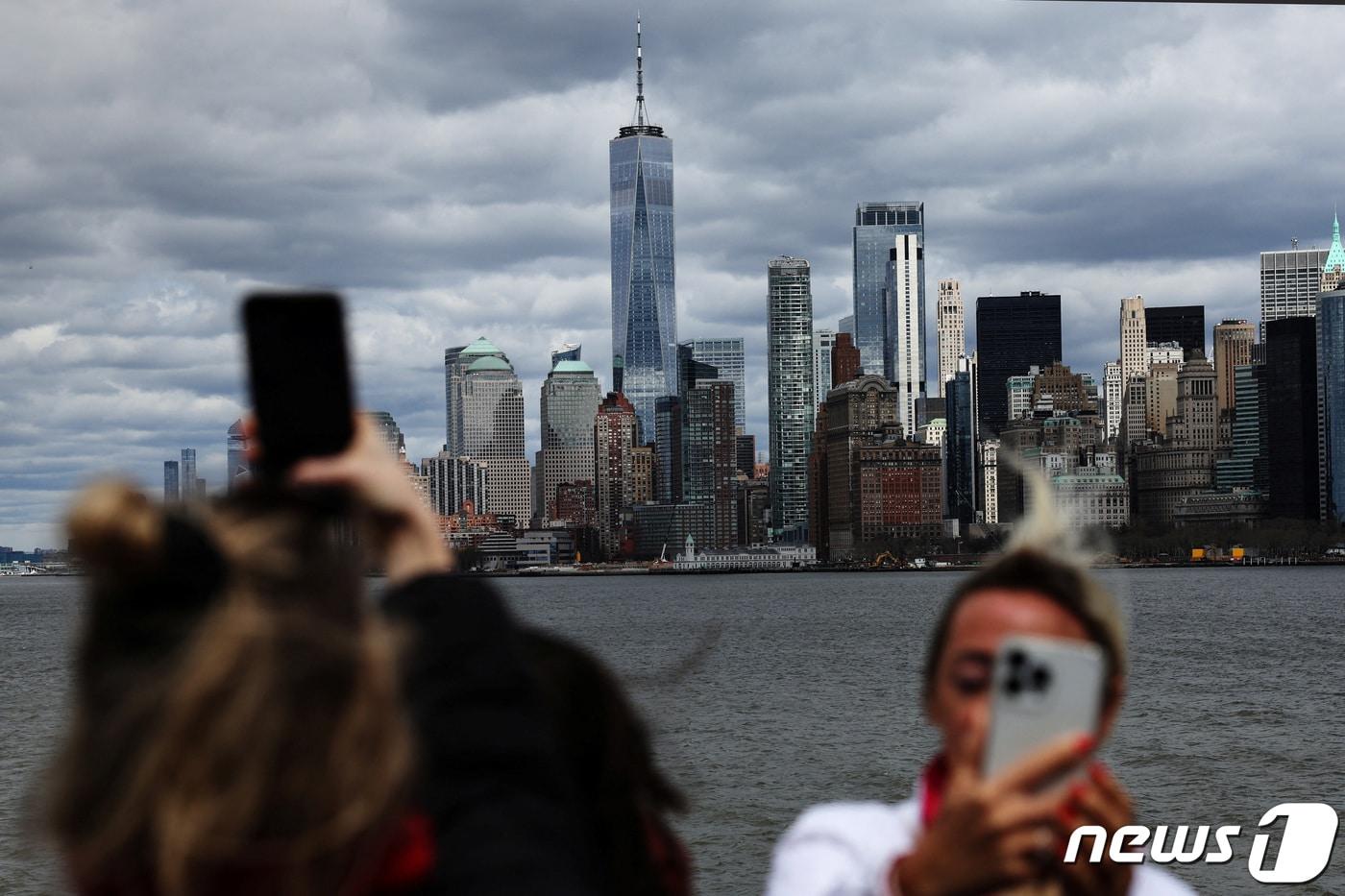 5일(현지시간) 미 동부 뉴저지주에서 발생한 지진으로 뉴욕 맨해튼에까지 진동이 감지됐다. 2024.4.5 ⓒ 로이터=뉴스1 ⓒ News1 강민경 기자