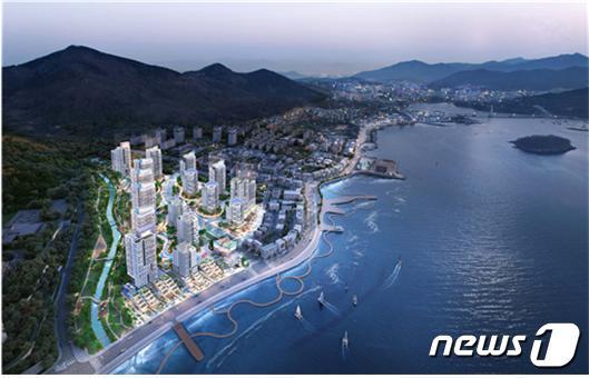 본문 이미지 - 전남 여수 소제지구 공동주택용지 분양 설계 공모 입상작(여수시 제공)2024.4.6/뉴스1
