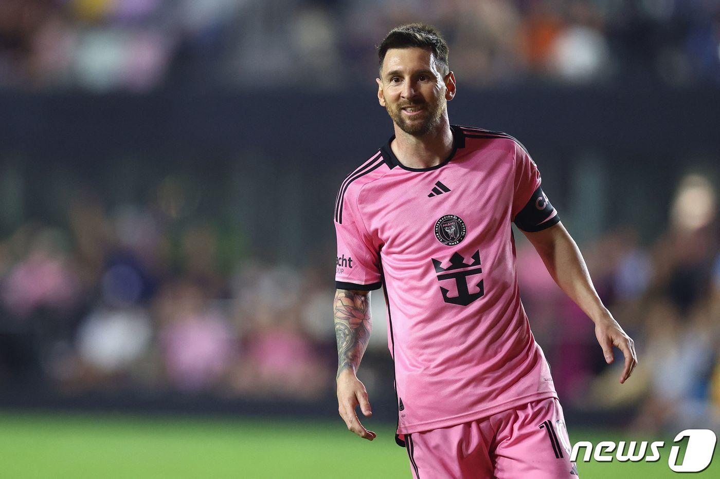 인터 마이애미의 리오넬 메시. ⓒ AFP=뉴스1