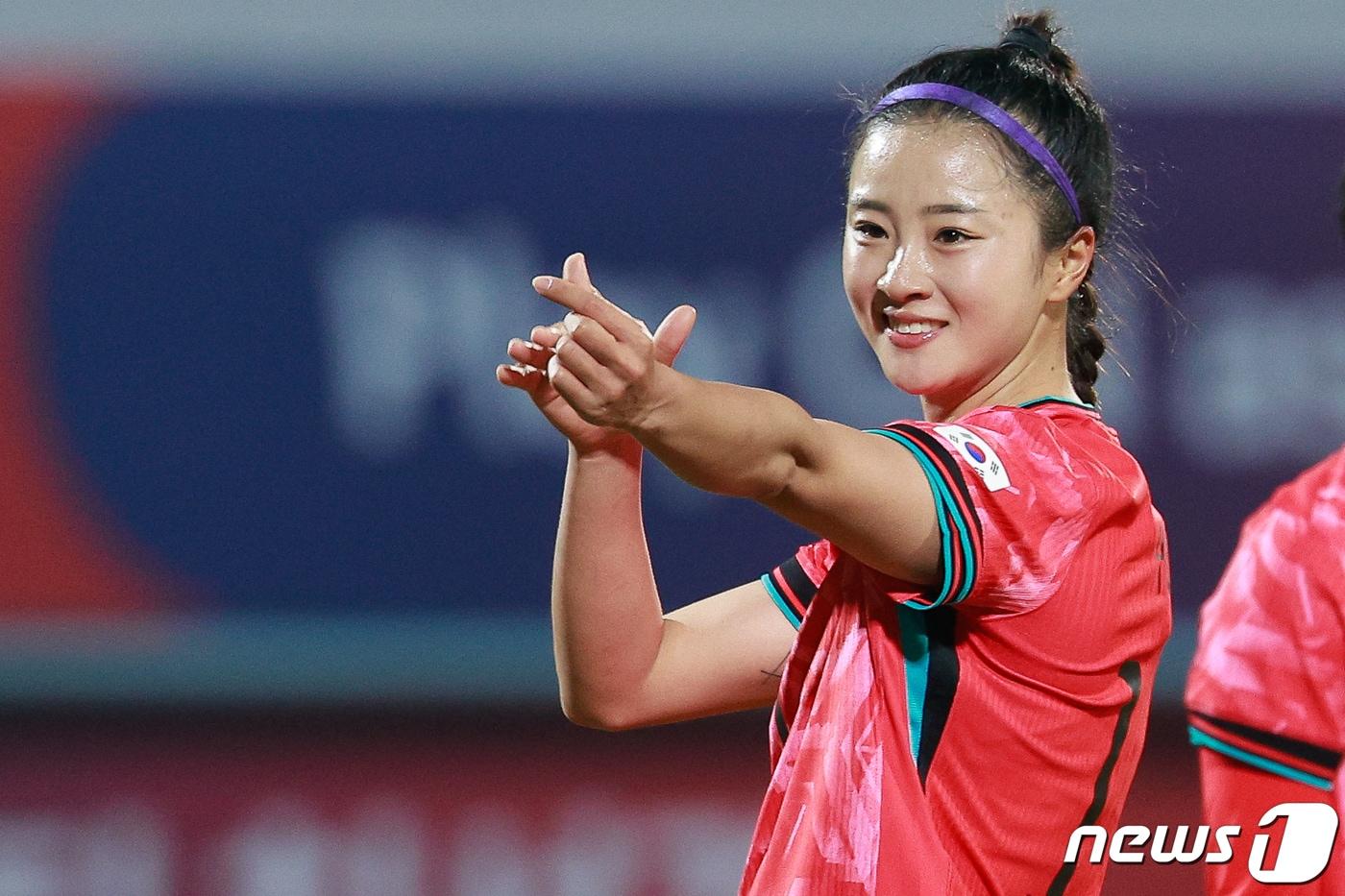여자 축구대표팀 최유리. /뉴스1 ⓒ News1 안은나 기자