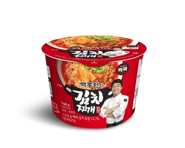 본문 이미지 - 더본코리아가 출시한 '백종원의 김치찌개라면'.(더본코리아 제공)