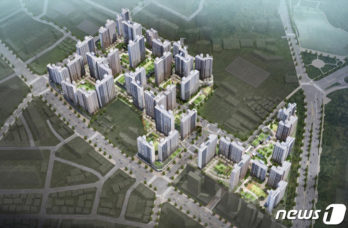 GS건설 '운암자이포레나 퍼스티체' 조감도.(GS건설 제공)/뉴스1 