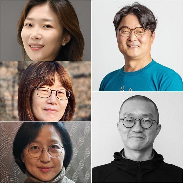 본문 이미지 - 칸 영화제 프로듀서 네트워크 프로그램 참석 프로듀서/ 왼쪽 위부터 오은영, 이동하, 윤희영, 김영, 신수원