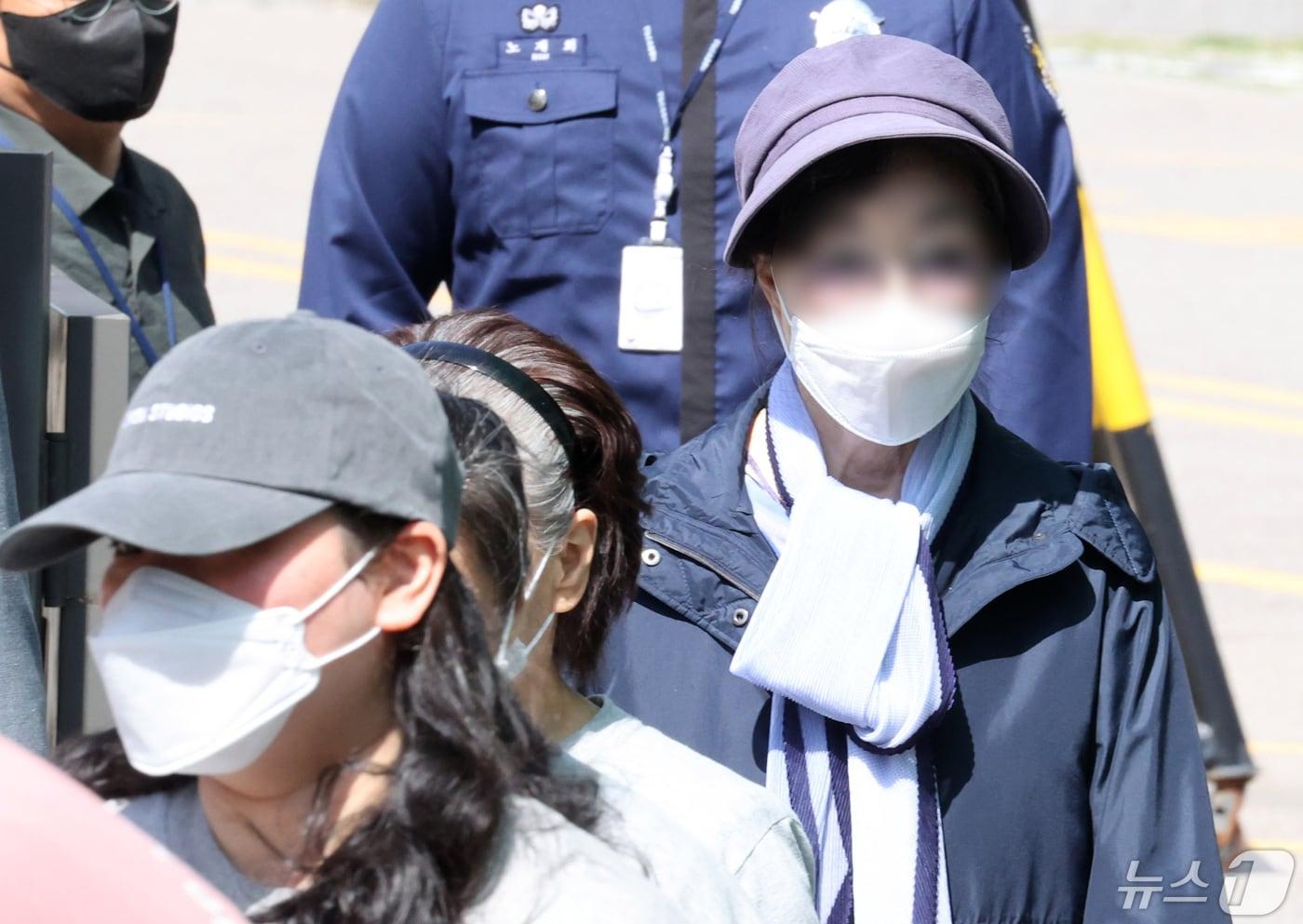 윤석열 전 대통령 장모 최은순 씨. &#40;공동 취재&#41; 2024.5.14/뉴스1 ⓒ News1 신웅수 기자