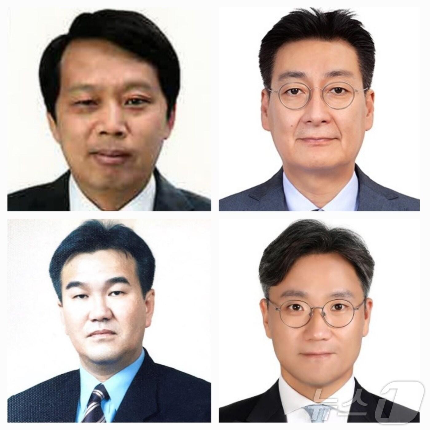 본문 이미지 - 이성 행정특보(윗줄 왼쪽부터 시계방향), 신봉훈 정책수석,  안정곤 비서실장, 김남수 정무수석 (경기도 제공)