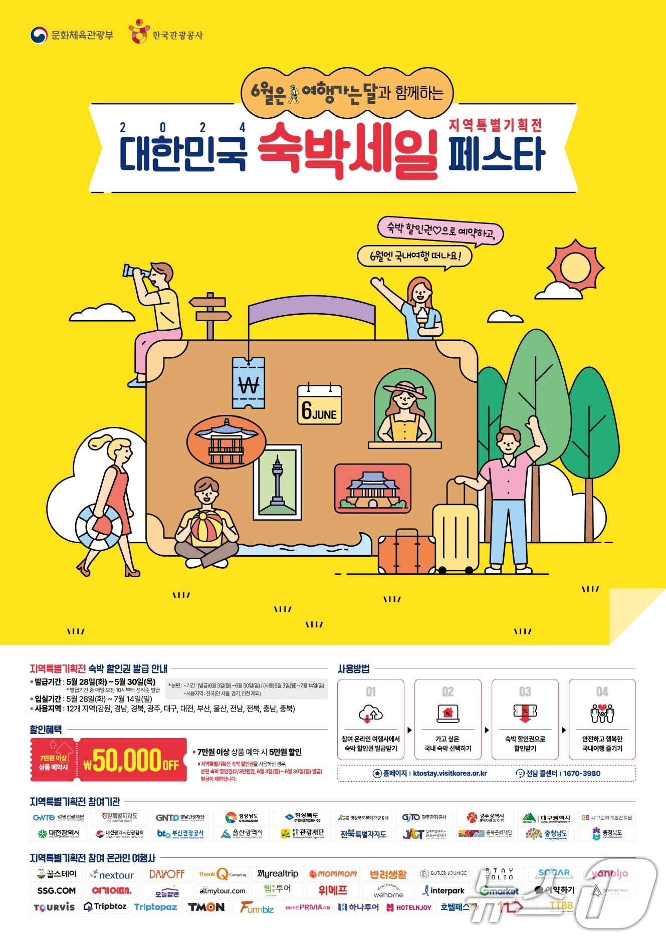 본문 이미지 - 대한민국 숙박세일 페스타 포스터.(광주시 제공)/뉴스1 