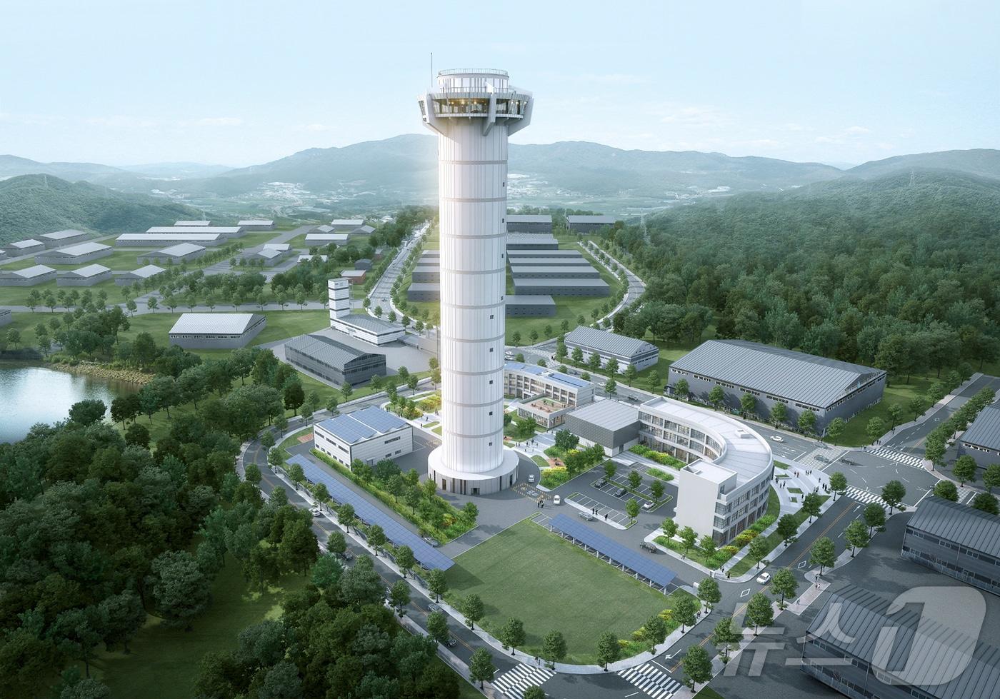 경남 거창군 세계승강기허브도시조성사업 조감도.(경남도 제공)