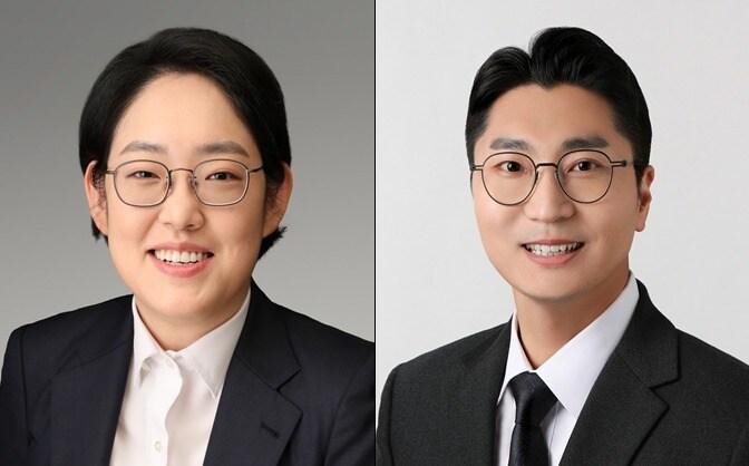 본문 이미지 - 원내대변인으로 지명된 조지연 당선인(왼)과 박준태 당선인(오) (국민의힘 제공)