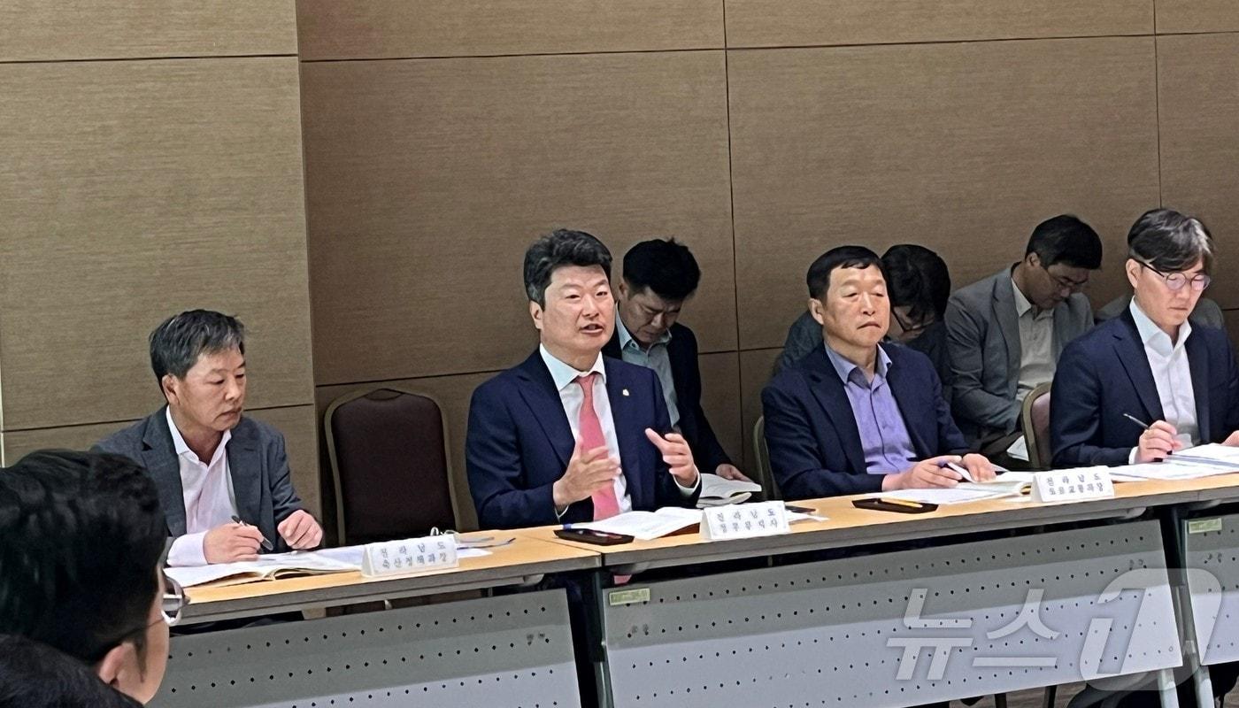 지방재정협의회 모습.(전남도 제공) 2024.5.21/뉴스1