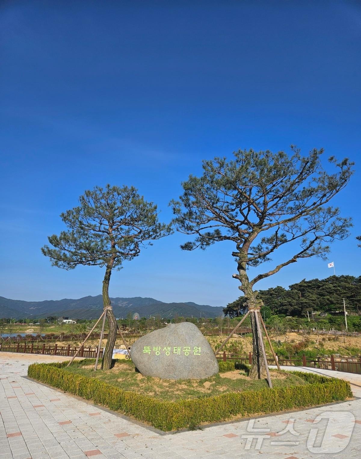 본문 이미지 - 곡성군이  동악산 생태축 서식지 복원사업으로 새롭게 조성된 생태축의 명칭을 '뚝방생태공원'으로 선정했다(곡성군 제공)2024.5.21/ 