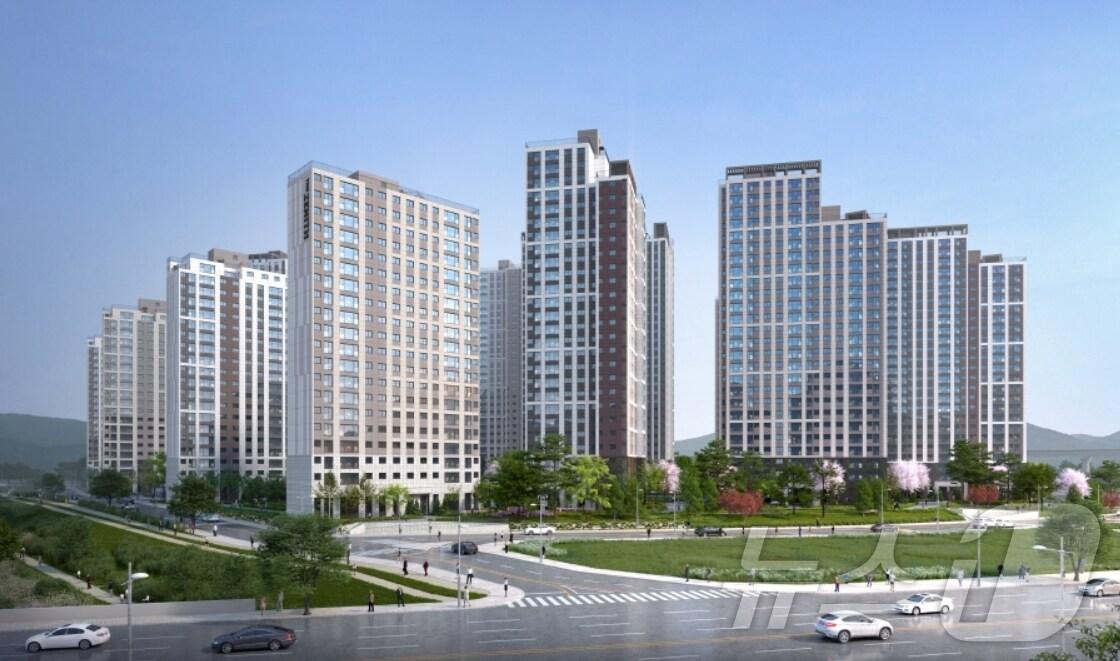 본문 이미지 - 대구 두산위브더제니스 센트럴시티 투시도