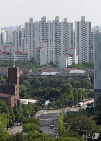 본문 이미지 -  경기 성남시 분당구 아파트 단지. ⓒ News1 김영운 기자