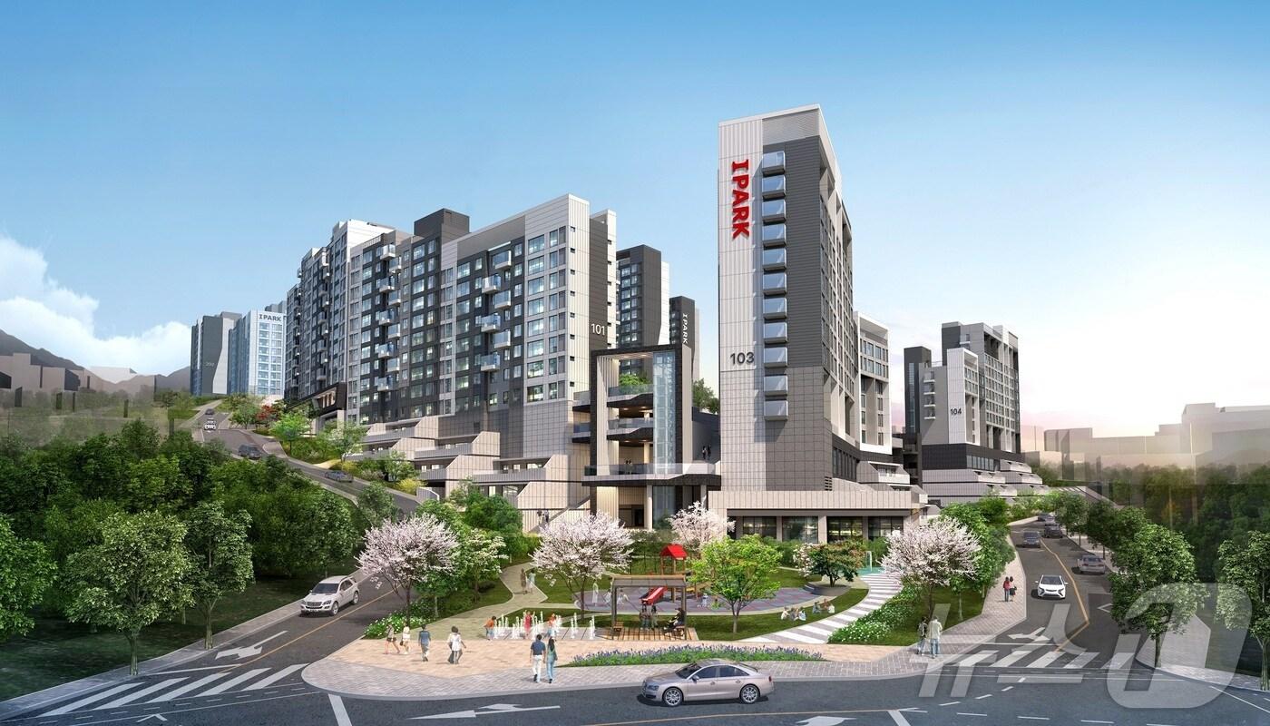 서대문 센트럴 아이파크 투시도.(HDC현대산업개발 제공)