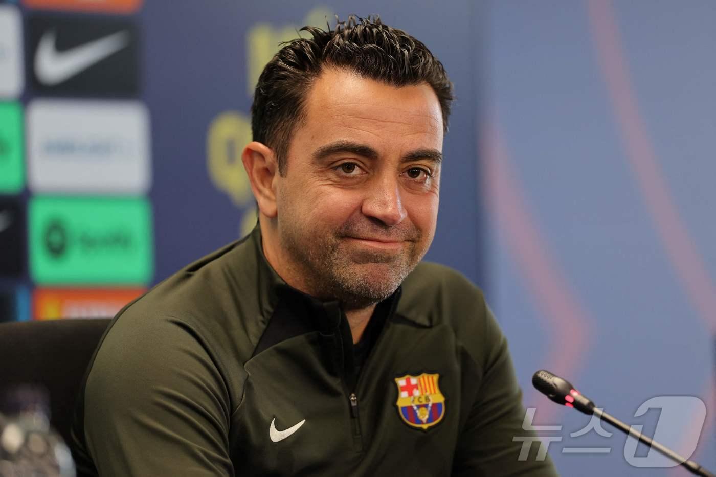 바르셀로나와 결별한 사비 감독. ⓒ AFP=뉴스1