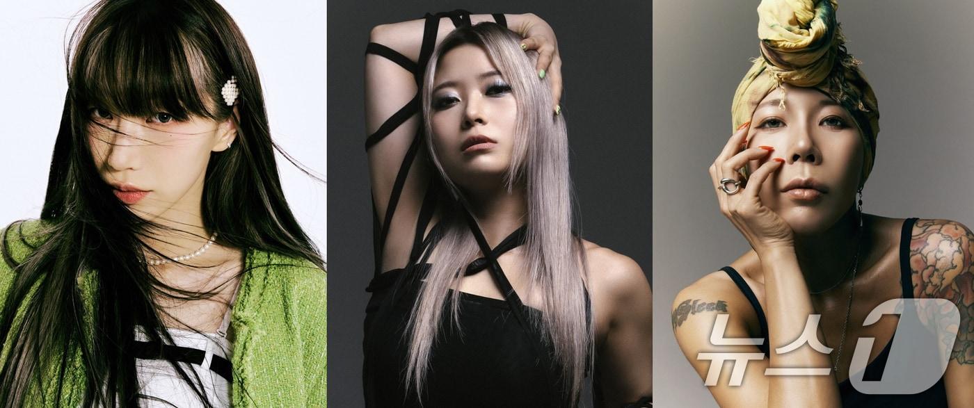 '스트릿 우먼 파이터2' 우승자 바다와 왁씨, 베이비슬릭.(광주시 제공)/뉴스1 