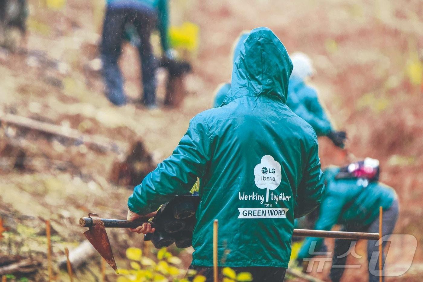  LG전자 스페인 법인은 스페인 및 포르투갈 주요 지역에서 산림 재생 캠페인  '스마트 그린 트리'를 진행하고 있다. (LG전자 제공)