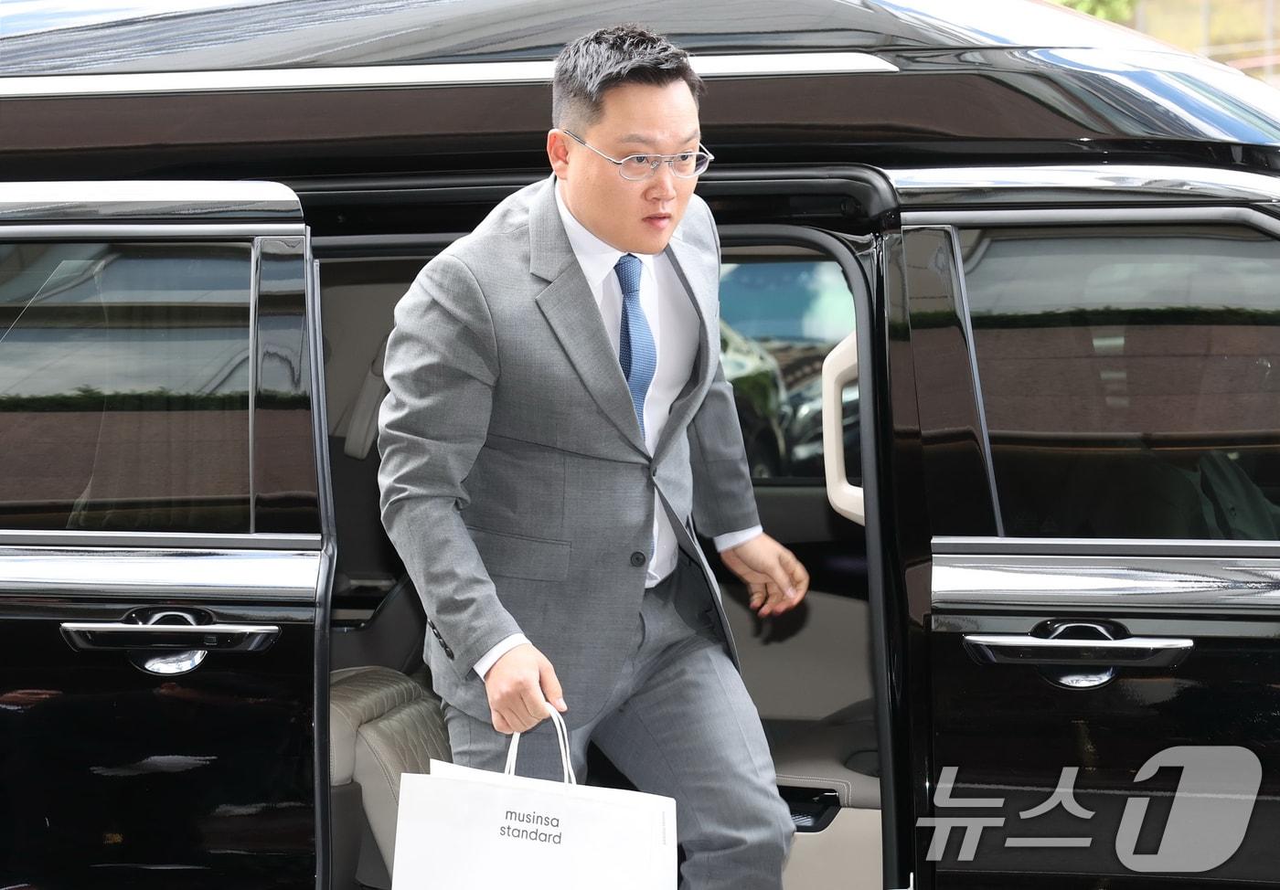 조만호 무신사 대표가 서울 한 호텔에서 열린 빈 자이드 알 나하얀 아랍에미리트&#40;UAE&#41; 대통령과의 간담회에 참석하고 있다. &#40;공동취재&#41; 2024.5.28/뉴스1 ⓒ News1 김민지 기자