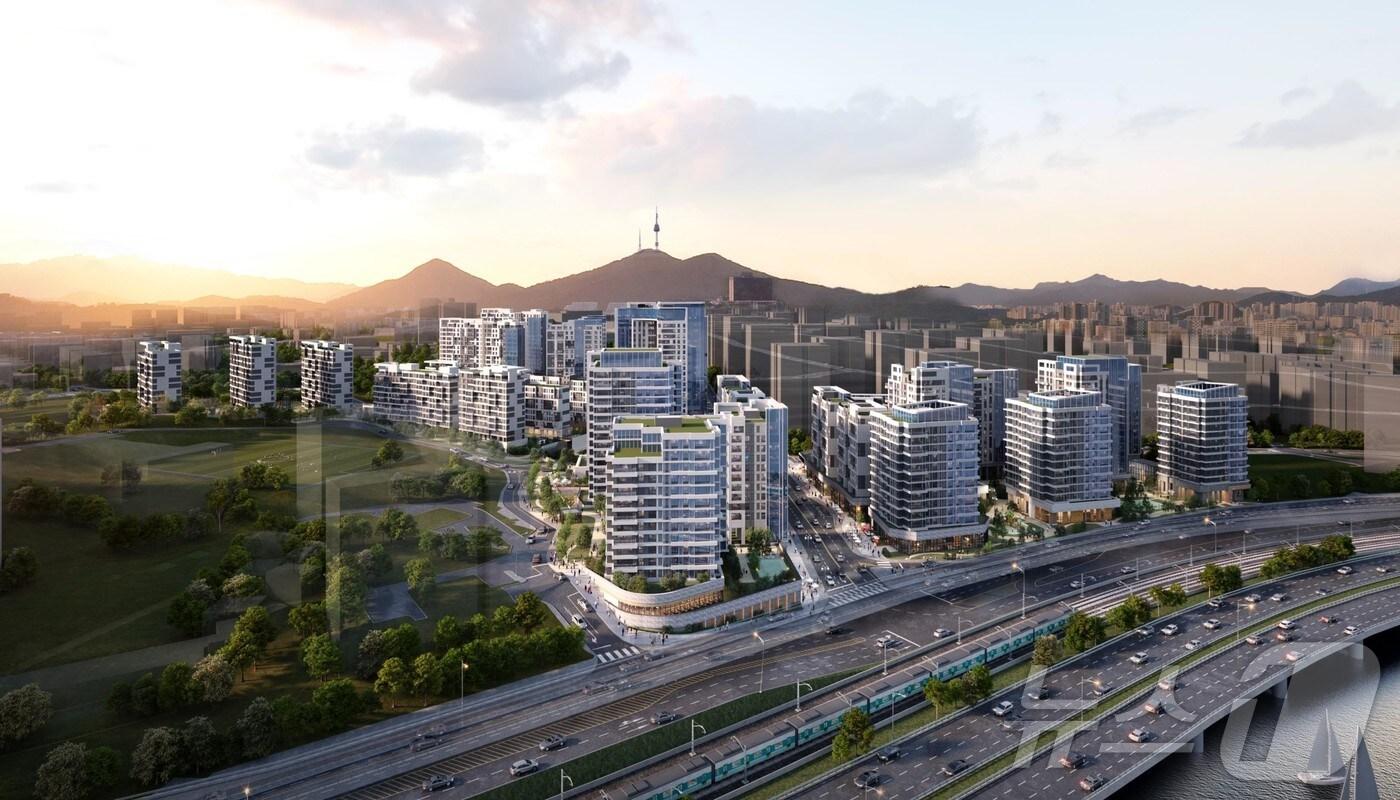 한남4구역 투시도.(서울시 제공)