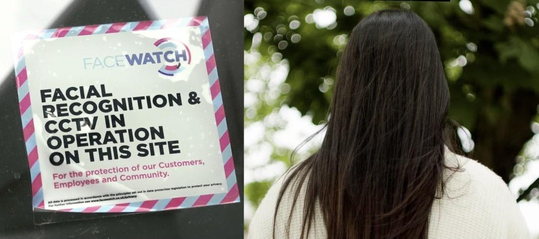 본문 이미지 - 영국의 안면인식 보안 시스템 회사인 '페이스워치(Facewatch)'가 폐쇄회로(CC)TV를 설치해 놓은 현장에 부착해 놓은 경고 문구.(영국 빅브라더워치 홈페이지 갈무리)