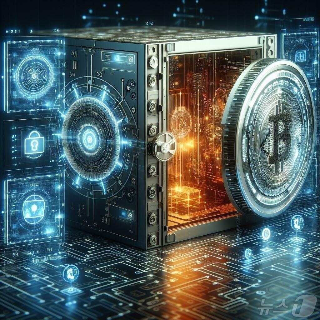 본문 이미지 - 마이크로소프트 코파일럿을 통해 만든 가상자산 수탁 이미지.