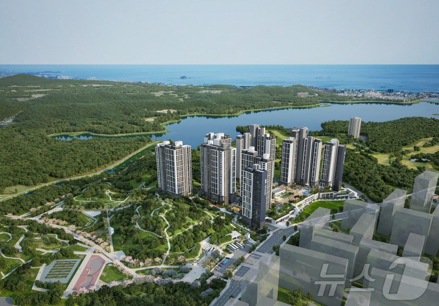 본문 이미지 - ‘더샵 속초프라임뷰’ 광역도.(포스코이앤씨 제공)/뉴스1