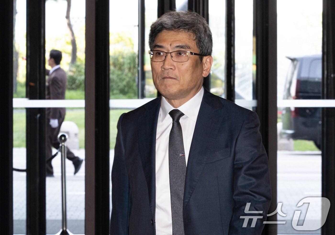 송재혁 삼성전자 CTO 겸 반도체연구소장(사장)이 31일 오후 서울 중구 신라호텔에서 열린 2024 삼성 호암상 시상식에 참석하고 있다. 2024.5.31/뉴스1 ⓒ News1 이재명 기자