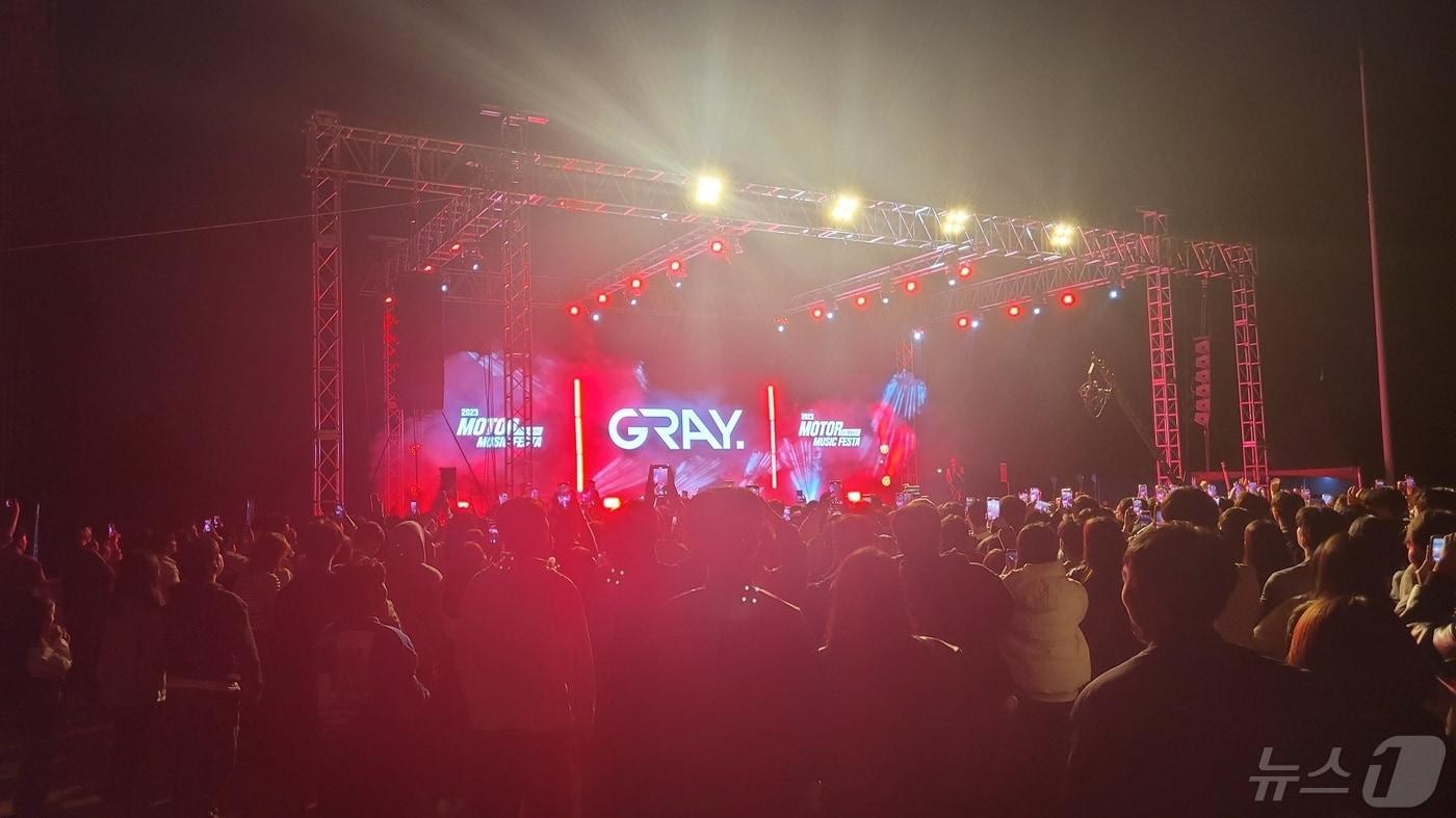 영암 F1경기장서 지난해 열린 영암모터피아 공연 (영암군 제공)/뉴스1 