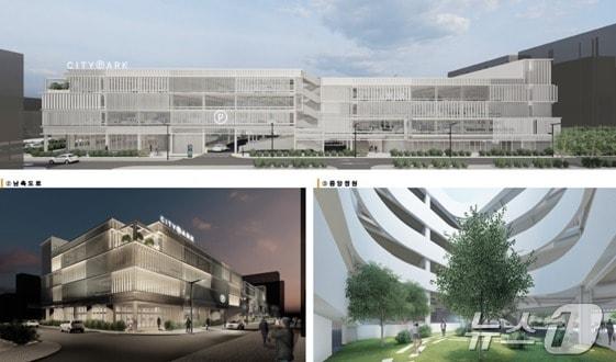 본문 이미지 - 평창현대 앞 공영주차장 조감도.(울산광역시제공)