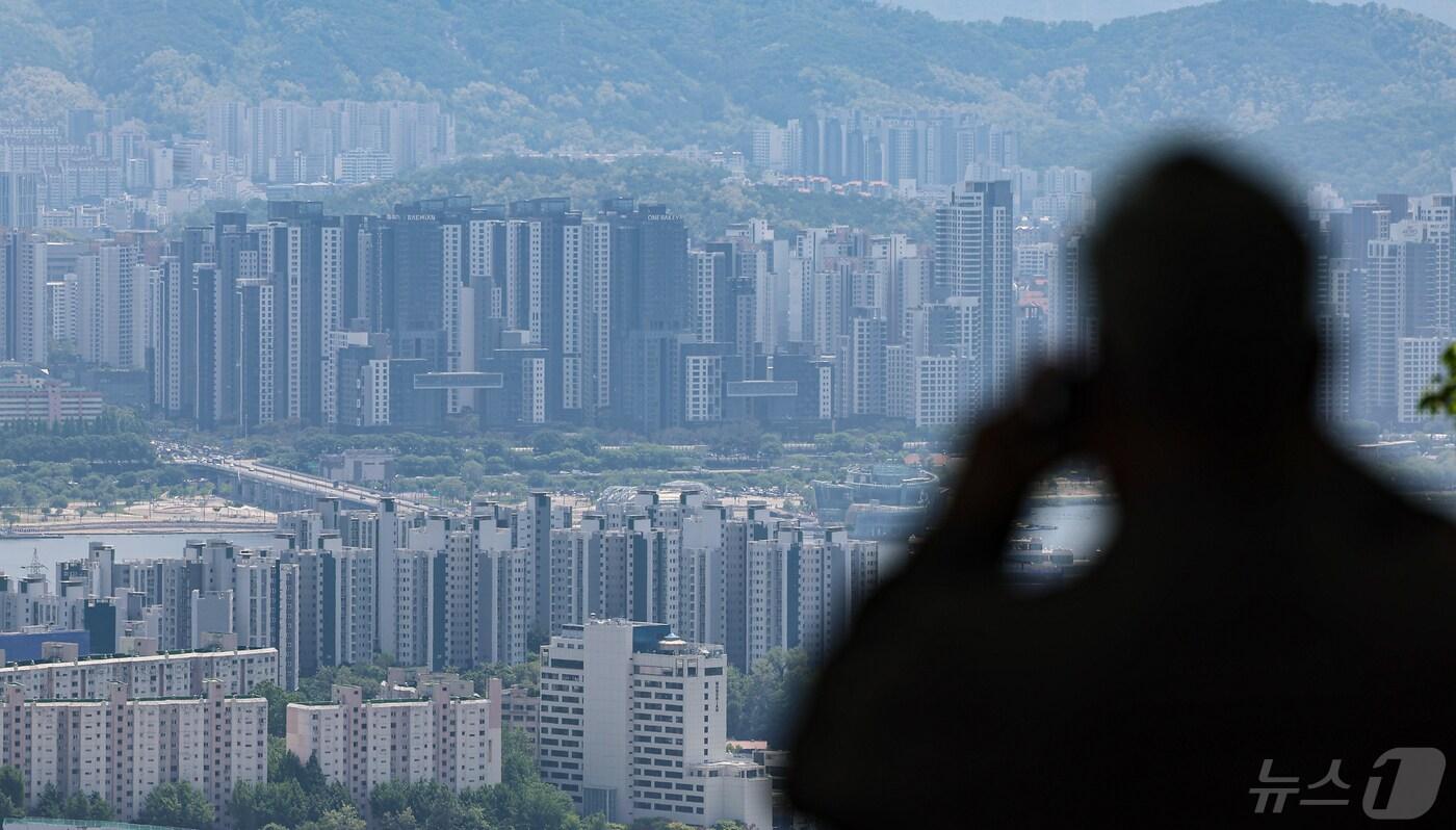 서울 남산에서 바라본 아파트 단지 모습. 2024.5.9/뉴스1 ⓒ News1 김도우 기자