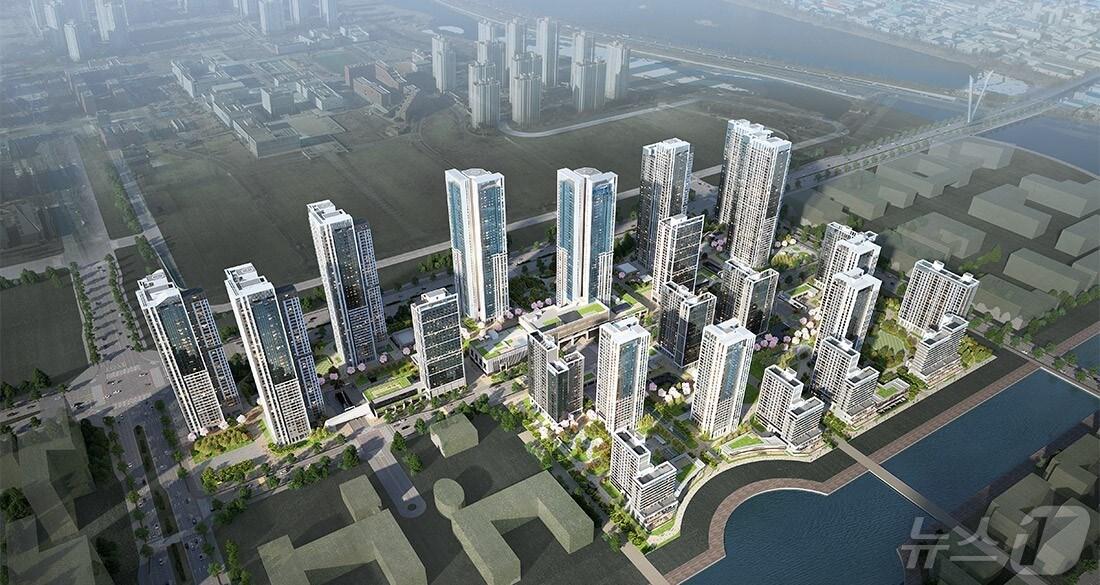 본문 이미지 - 인천 송도11공구 아파트 조감도.