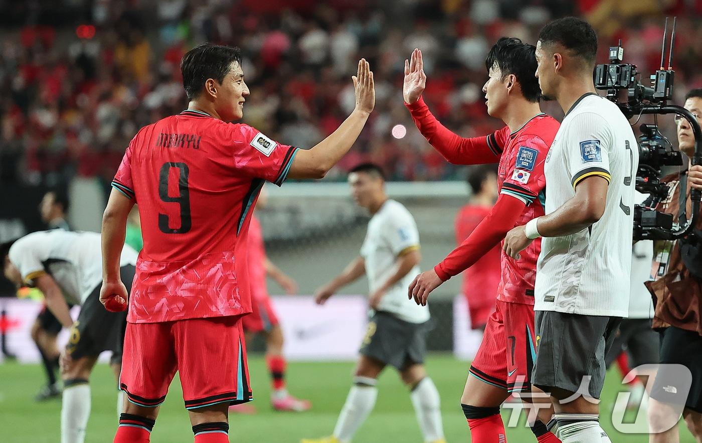 축구대표팀 공격수 주민규/ 뉴스1 ⓒ News1 김진환 기자