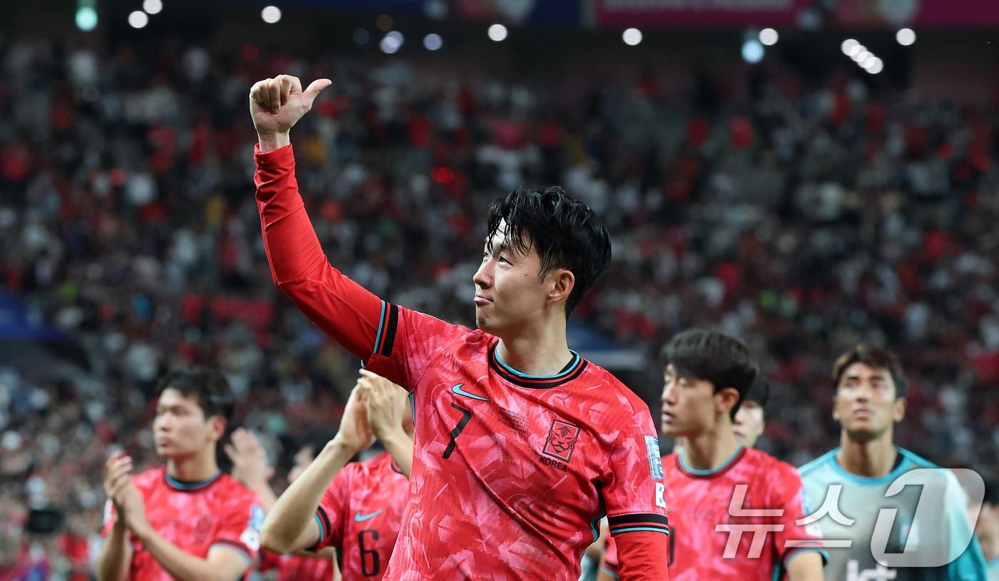 본문 이미지 - 축구대표팀의 손흥민./뉴스1 ⓒ News1 이동해 기자