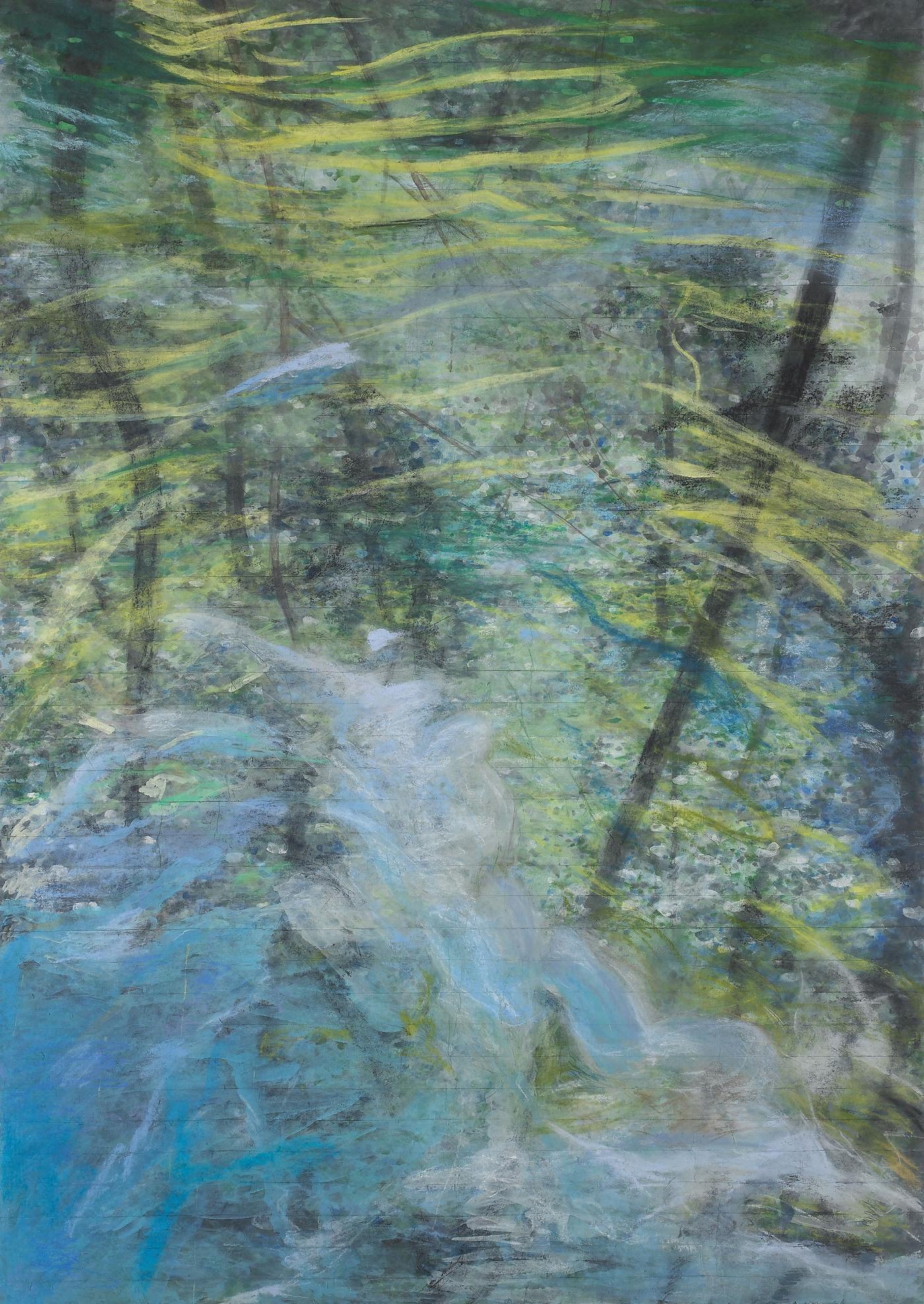 본문 이미지 - 이선원, 물 그림자 Water Shadow, 207x146 (2024). 스페이스 세포라 제공.