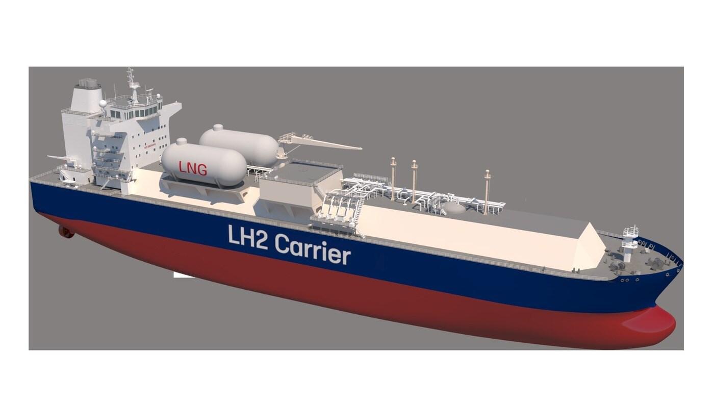 본문 이미지 - 액화수소운반선 이미지(삼성중공업 제공)