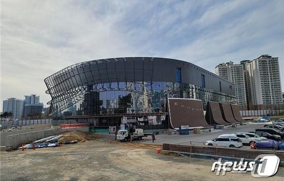 본문 이미지 - 부산콘서트홀 건립 현장(부산도시공사 제공)