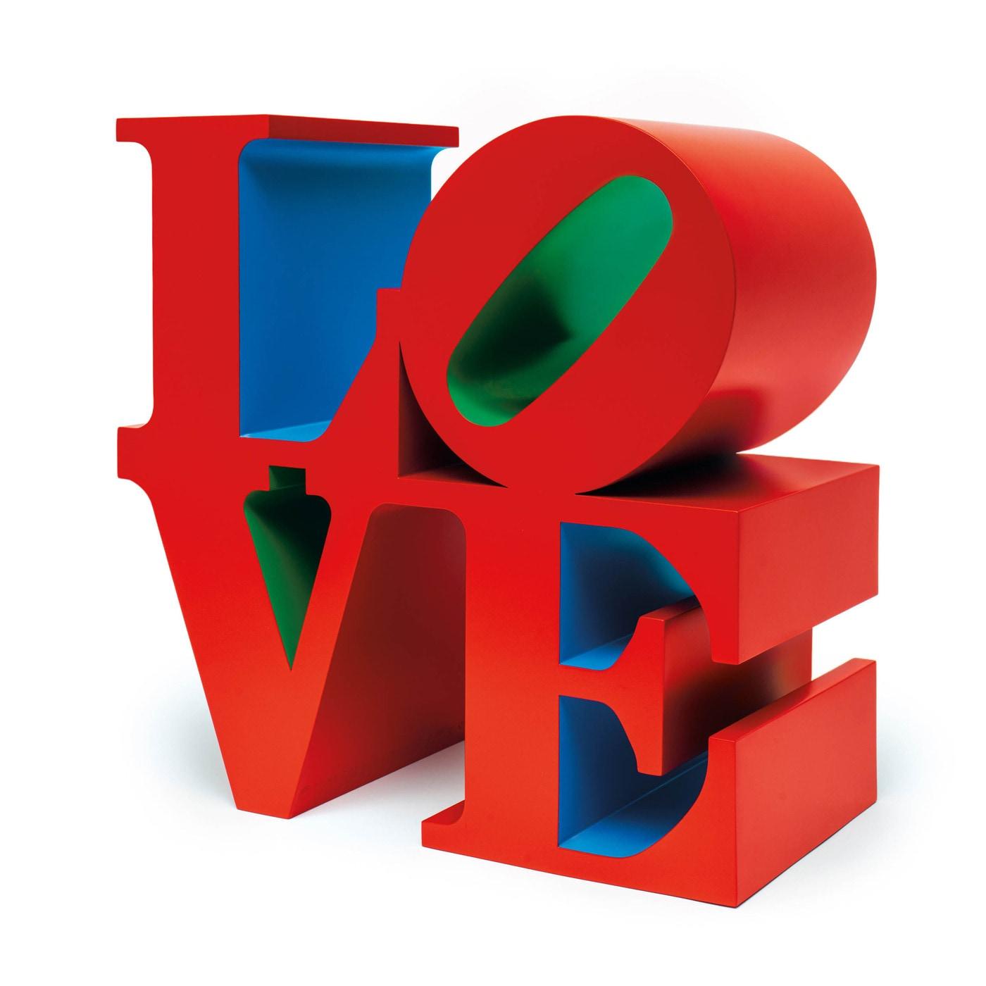 본문 이미지 - 로버트 인디애나 Robert Indiana 1928 - 2018 American LOVE (Red/Blue/Green) polychrome aluminum, 45.7&times;22.9&times;45.7(h)cm (edition AP 3/4) | 1966-1999 3억~4억 원. 케이옥션 제공.