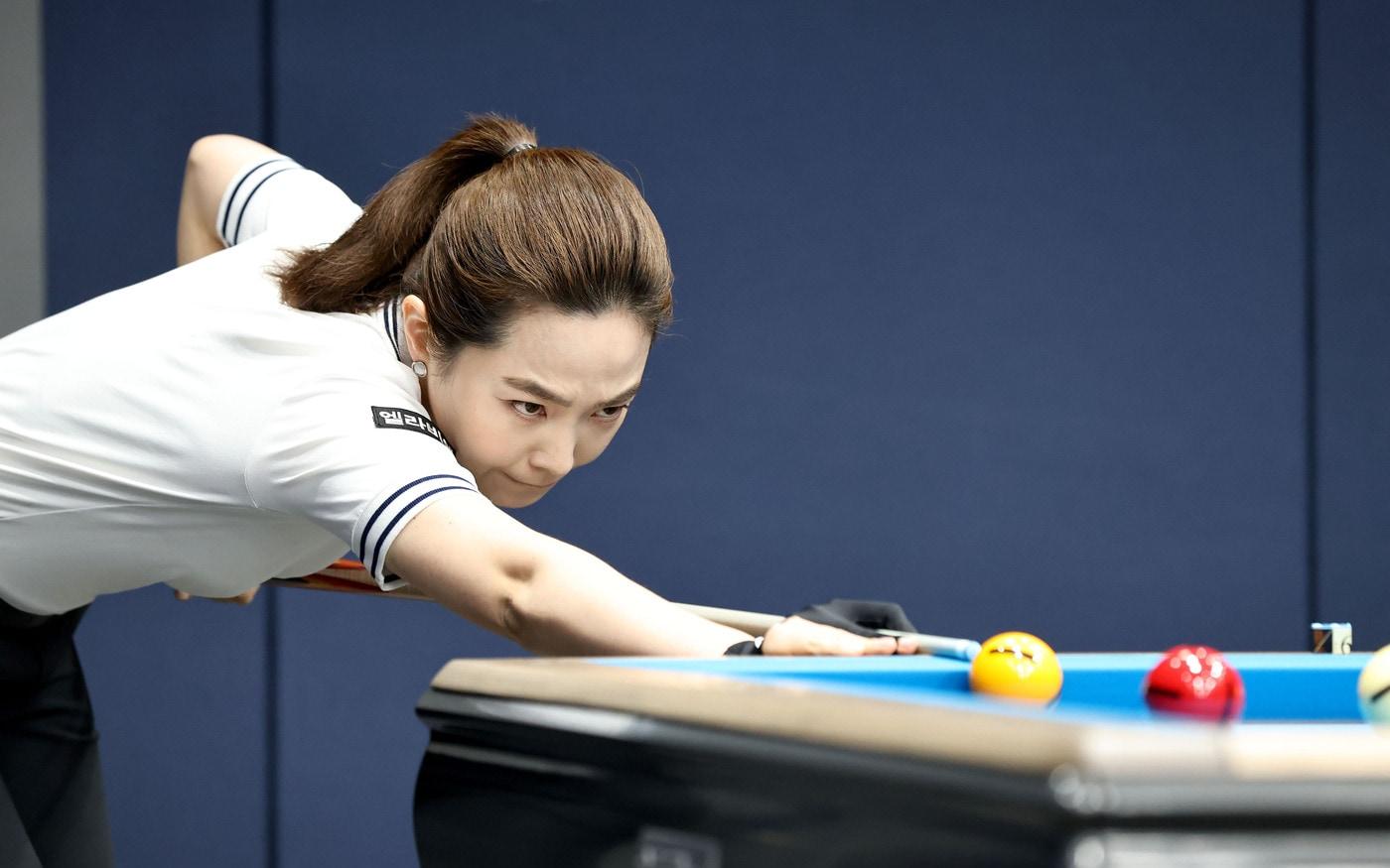 새 시즌 첫 경기서 승리한 차유람(LPBA 제공)