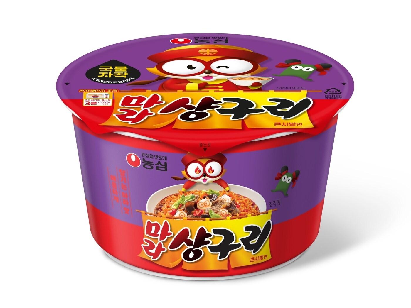 본문 이미지 - 농심 '마라샹구리 큰사발면' 제품 이미지.(농심 제공)