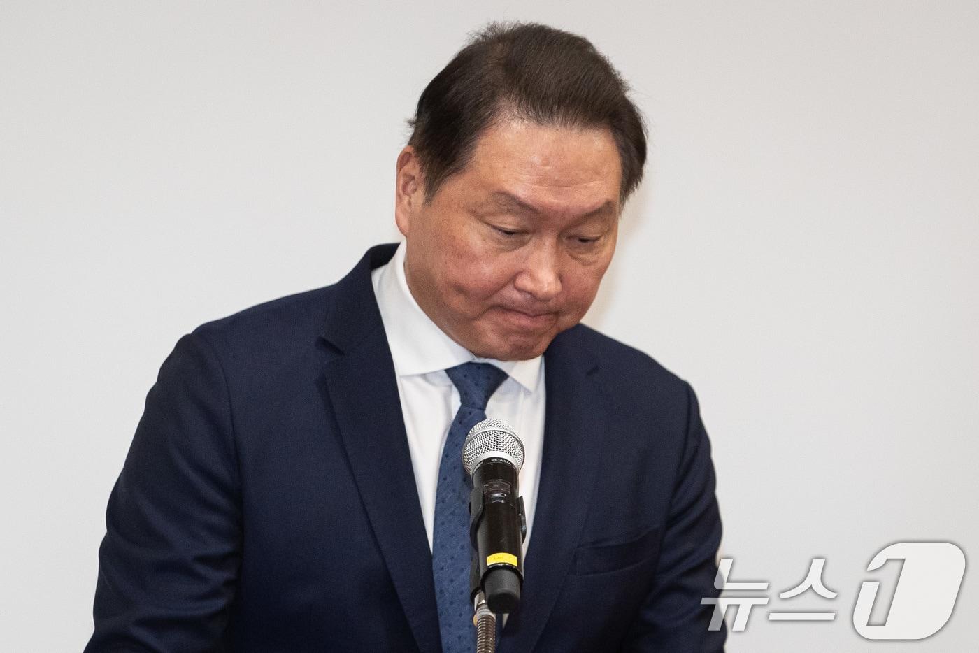 본문 이미지 - 최태원 SK그룹 회장. 2024.6.17/뉴스1 ⓒ News1 유승관 기자