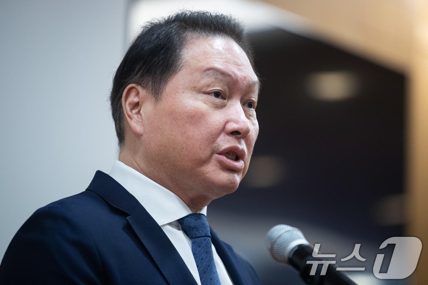 본문 이미지 - 최태원 SK그룹 회장. 2024.6.17/뉴스1 ⓒ News1 유승관 기자